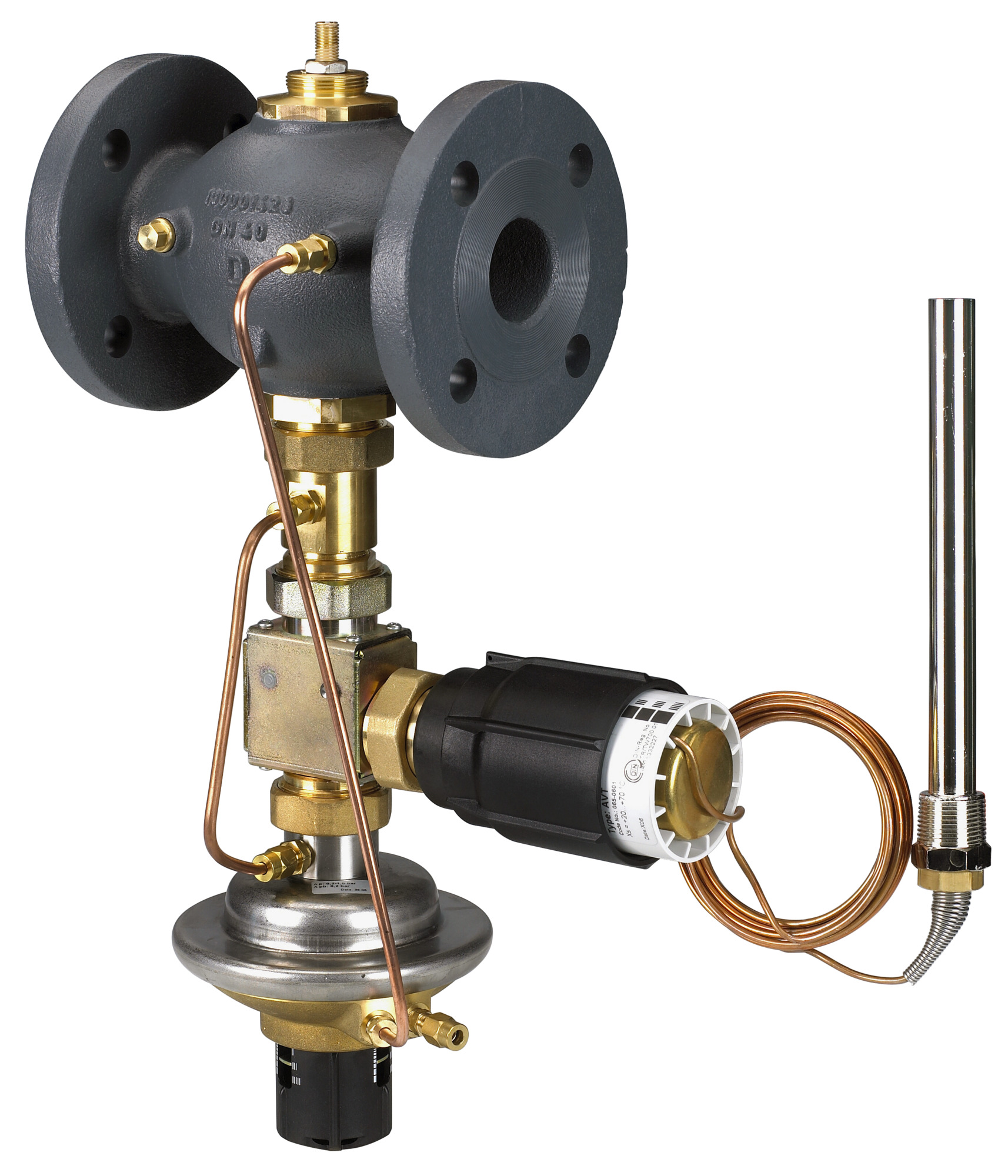Danfoss Diff.Druck.+ V,stromreg.AVPQT Kvs 206, 0,2/0,2 - 1,0 bar, Flansch