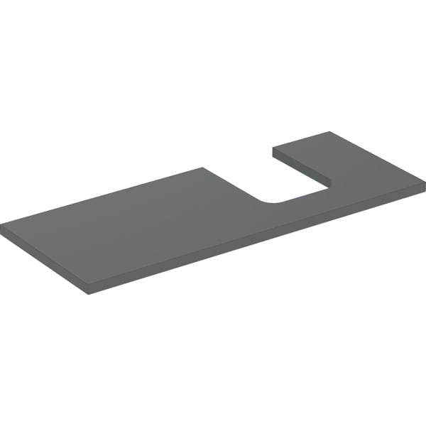 Geberit ONE WT-Pl. Aus re für AWT Schalenform 120x3x47cm, lava matt