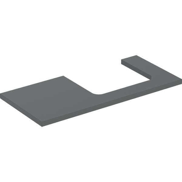 Geberit ONE WT-Platte, Ausschnitt re, für AWT 105x3x47cm, lava matt