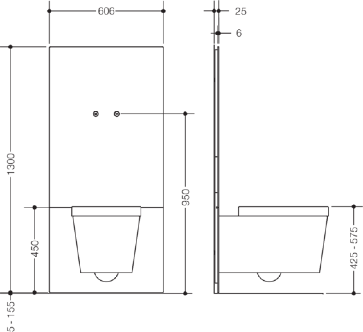 HEWI WC-Modul S 50, sensorgesteuerte WC-Spül.,weiß
