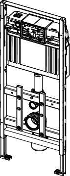 TECElux WC-Modul 100 Bauhöhe 1120 mm