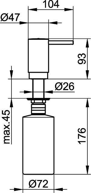 KEUCO Ersatzpumpe Elegance 11649 passend zum Schaumseifenspender