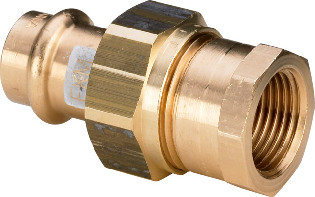 Viega Verschraubung mit SC Profipress S 4562 flachdichtend in 22mm x Rp3/4