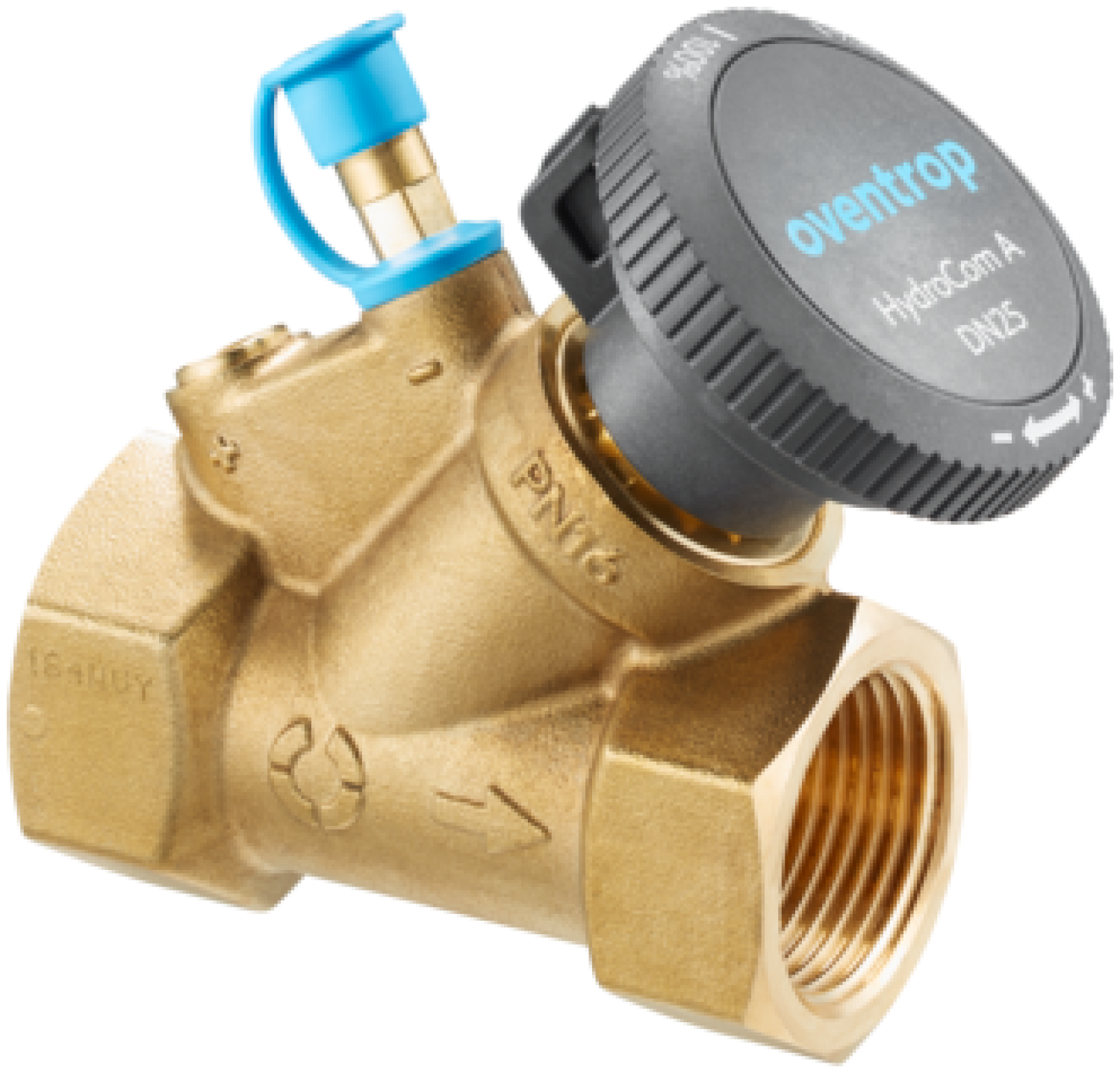 Strangabsperrventil HydroCom A PN16 DN25, Rp1 IG, HydroPort, EZB