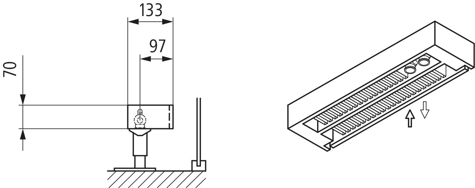 Kermi Kon m. Str. Typ22 BH140x133x700 QN506,weiß,6 bar, m. Abd., AB Uni.