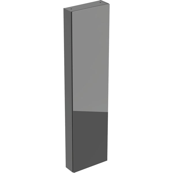 Geberit Hochschrank, 1 Tür u. i.Spiegel 45x180x15cm, lava matt/Glas lava