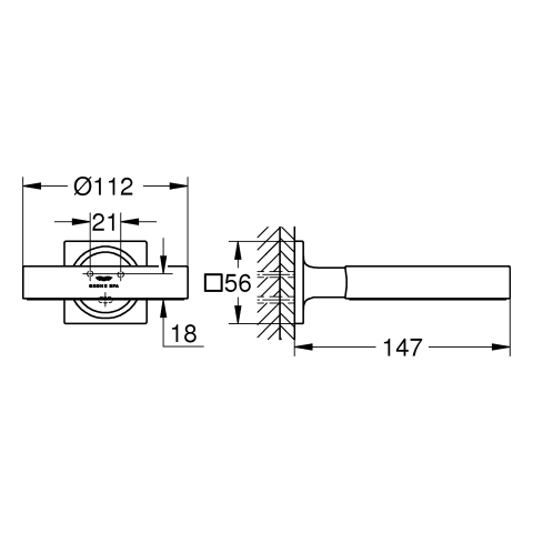 GROHE Halter Allure 40963_1 für Seifenschale/Föneinsatz cool sunrise