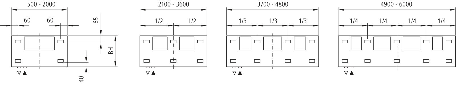 Kermi Heizwand HHN Typ20 BH630x72x1600mm QN1643, weiß, 6bar, m. Abd, AB 12