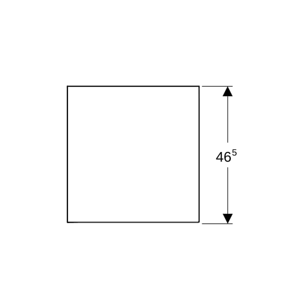 Geberit ONE Seitenelement 45x47x49,2cm, weiß hgl.