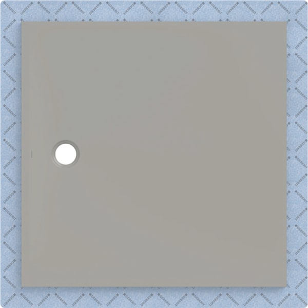 Geberit CleanFloor30 Duschfläche 120 x 120 cm integriert, mit Dichtvlies, grau matt