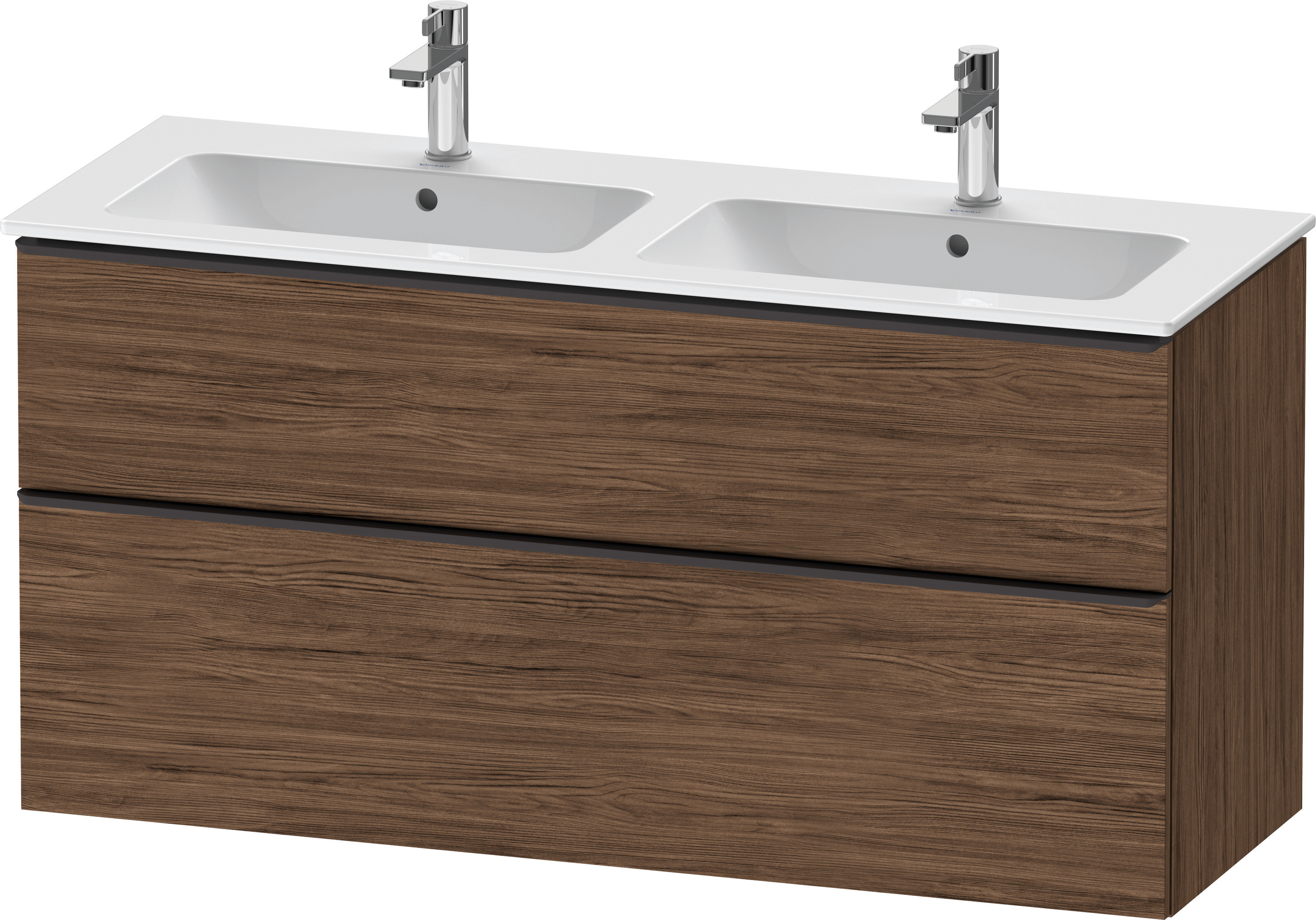 Duravit D-Neo WTU,Ausz:1,Schubk:1,GR:Dia.Schw 1280x462x625mm,Wandh,Nussb.Dkl.Matt,Dek.