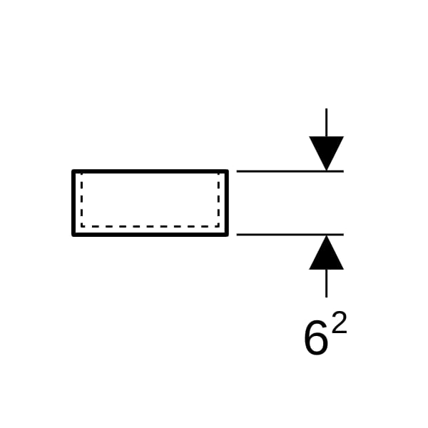 Geberit Xeno2 Schubladeneinsatz H-Teilung 32,3x6,2x15cm, sculturagrau
