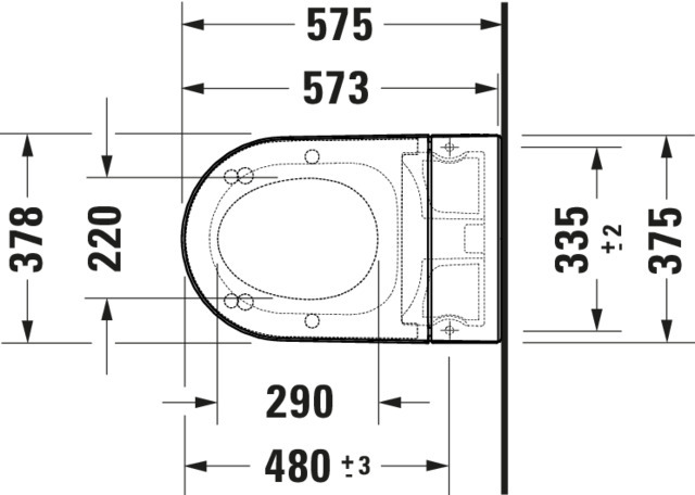 DU SEWA Starck f Lite WWC TS, Rimless Fön,Sitzh.,Fernbed.,Weiß,HYG