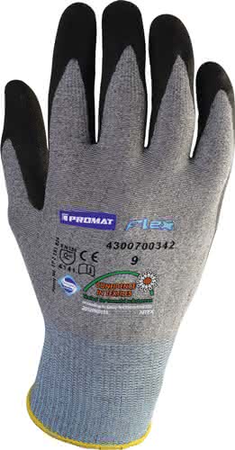 Handschuhe Flex Gr.10 grau/schwarz EN 38 8 PSA II PROMAT Handschuhe Flex Gr.10 grau/schwarz EN 38 8 PSA II PROMAT