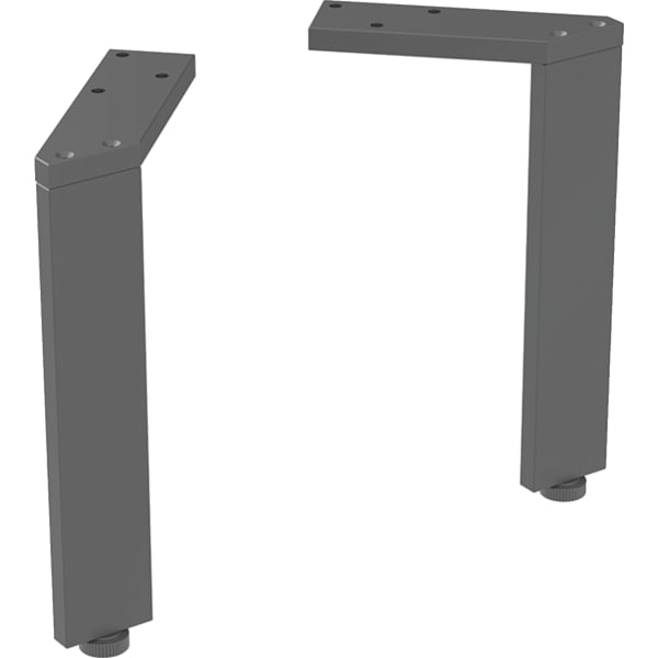 Geberit Set Füße schmal (2 St.), H:22,5cm schwarz / pulverbeschichtet matt