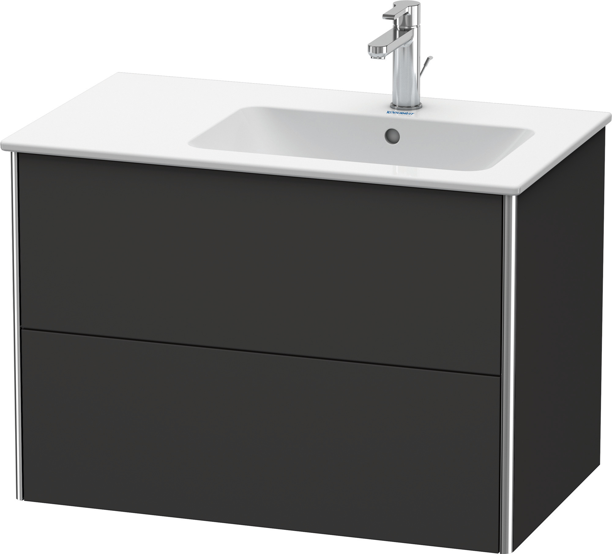 Duravit WT-Unterbau XSquare,2 Schubk.,für ME Becken re.,560x810x478mm,Graphit Superm.