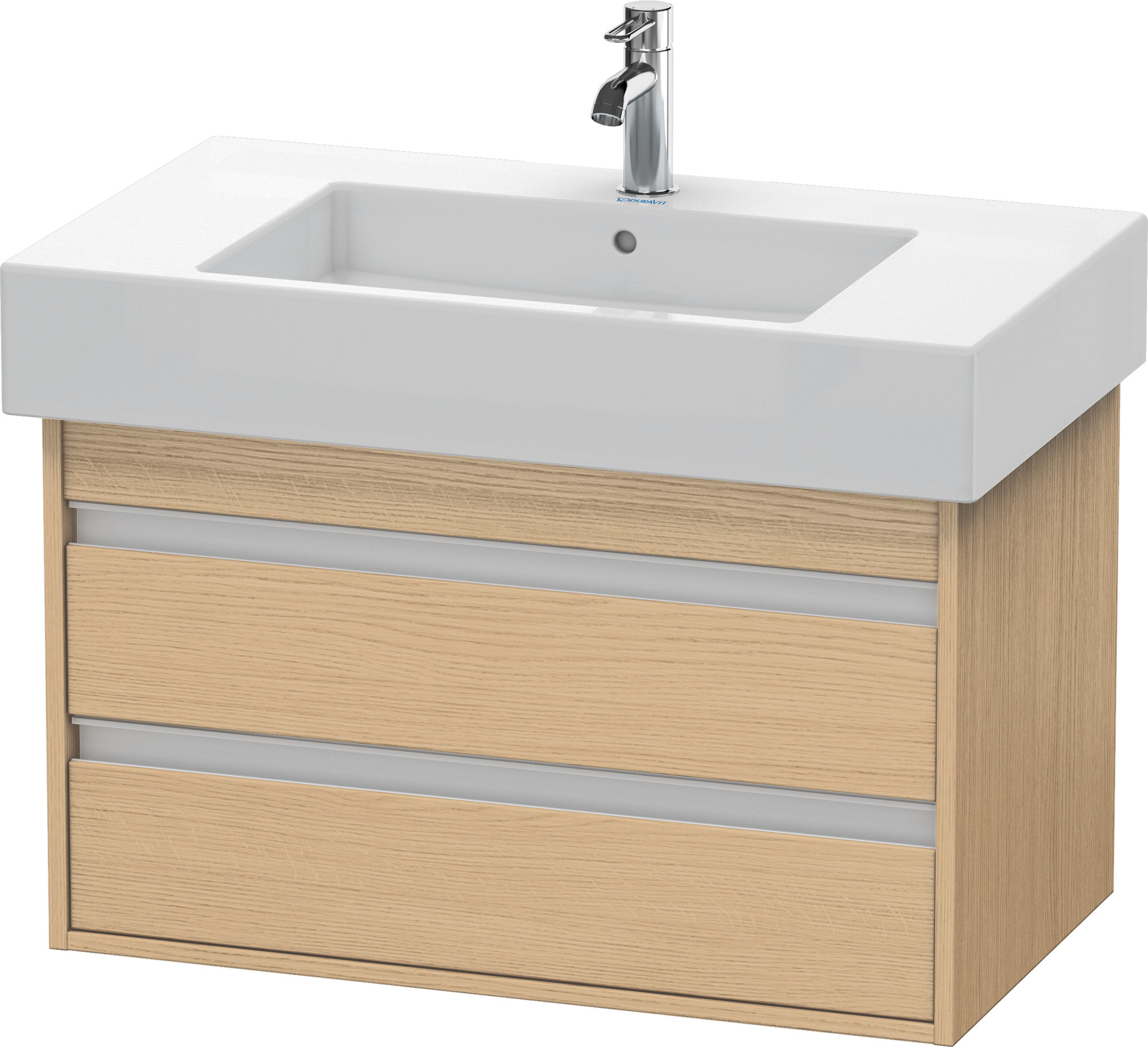 Duravit WTU wandhängend Ketho 455x800x480mm 2 SchKa, für 032985, Eiche Natur