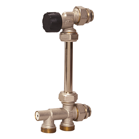 Flamco Zweirohranschluss-Set DN15, M30x1,5 Axialventil, ohne Voreinstellung Flamco Zweirohranschluss-Set DN15, M30x1,5 Axialventil, ohne Voreinstellung