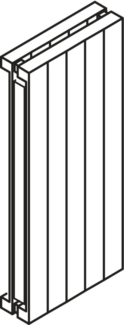 Kermi Heizwand HVN Typ20 BH2800x104x1120 QN4863, RAL9016, 6 bar, ANB12