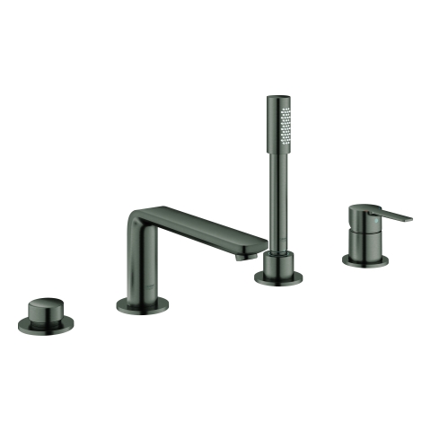 GROHE 4-Loch-EH-Wannenkombination Lineare 19577_1 hard graphite gebürstet