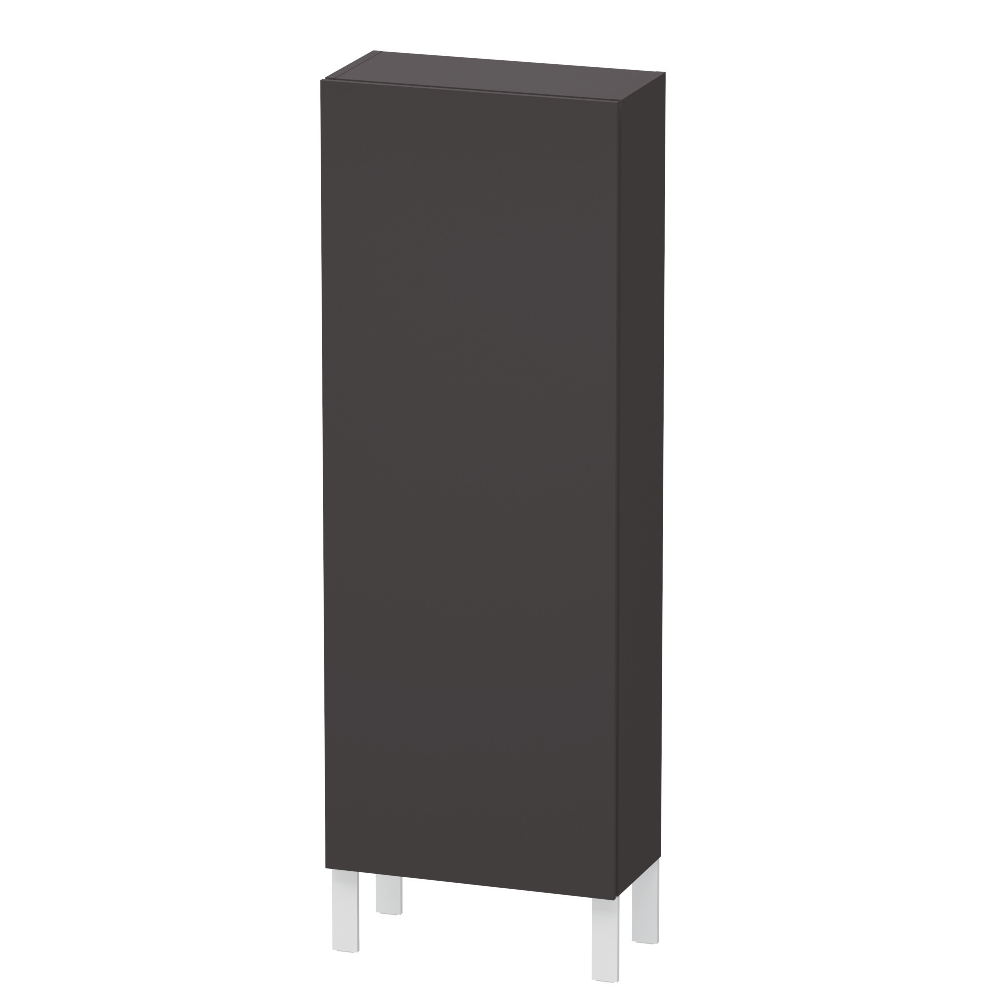 Duravit Halbhochschrank L-Cube 243x500x1320mm 1 Tür, TA li., graphit supermatt