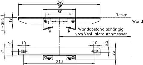 HELIOS Montagekonsole MK 4 für RADAX Radialventilatoren