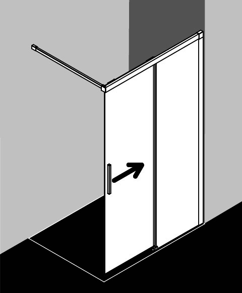 KR Kermi WALK-IN Nica J2R 1400x 2000 BV: 1375-1400 SWS ESG klar