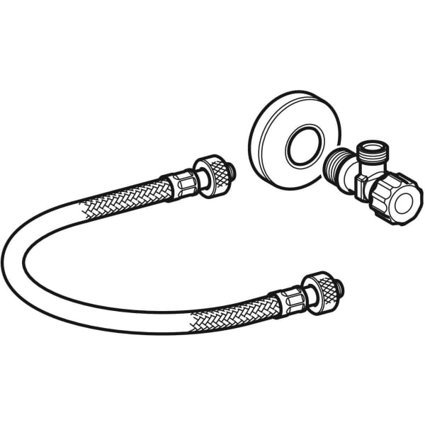 Geberit Wasseranschlussset konventionell für Geberit AquaClean WC-Aufsätze