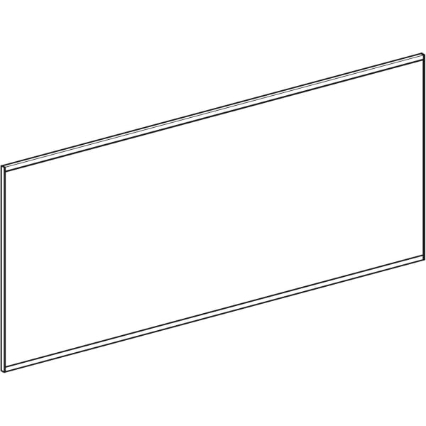 Geberit Option Plus LSP, eckig, direkte Bel. u. ind. Bel., 160x70x3,5cm, swm/alu elox