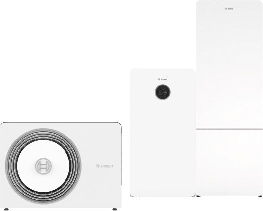 BOSCH Luftwärmepumpen-Paket BOPA CS777 AW 5 OR-S, CS5800iAW 12 MB, SWDP300-2O C