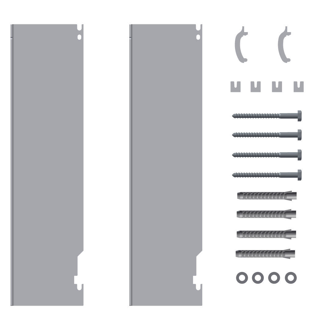 Wandkonsole WA100 f. Hygiene-Kompakt-FHK Typ 10, 20 und 30 für BH 400 mm Wandkonsole WA100 f. Hygiene-Kompakt-FHK Typ 10, 20 und 30 für BH 400 mm