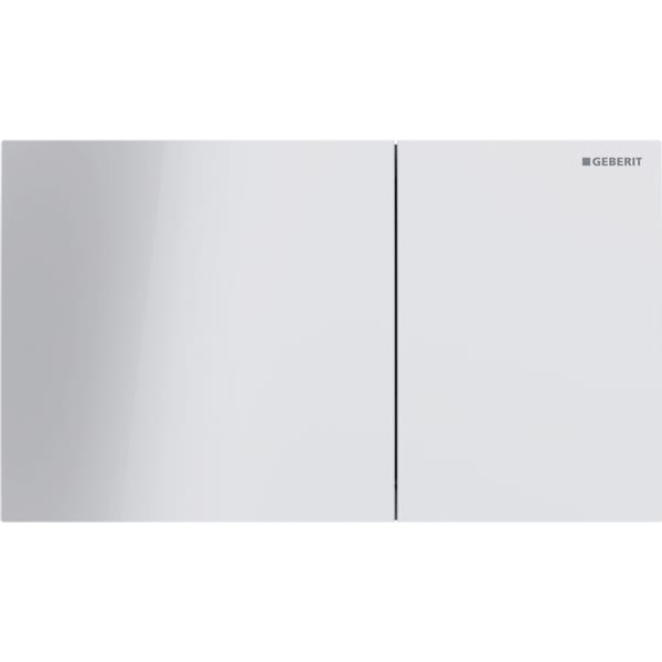 Geberit Sigma70 BetPl., für 2-Mengen-Spülung Glas weiß Geberit Sigma70 BetPl., für 2-Mengen-Spülung Glas weiß