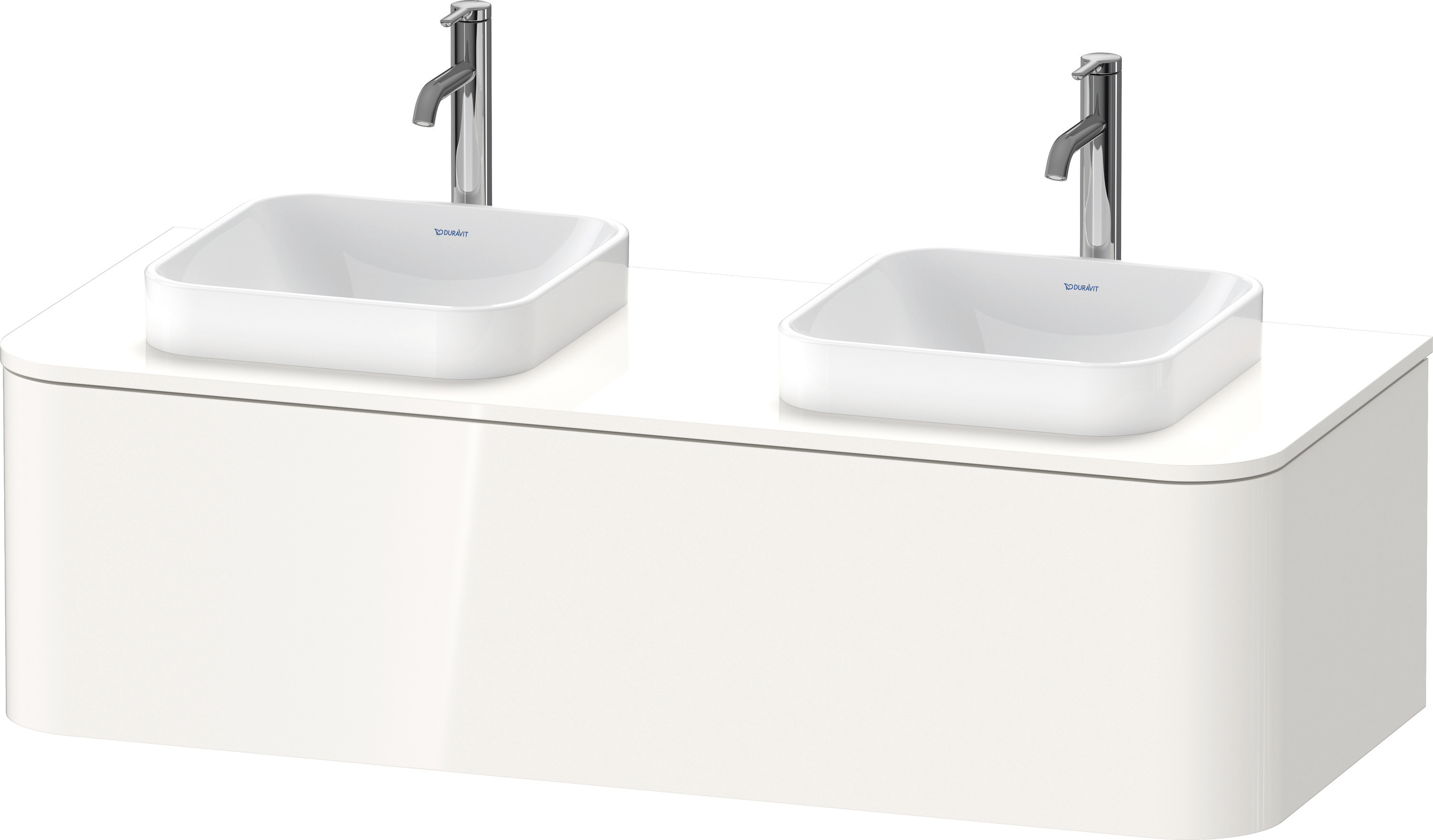 Duravit WTU HappyD2+ wandh.,354x1300x550mm 1Auszug,BP b.,nachtblau sdm. ohne ES