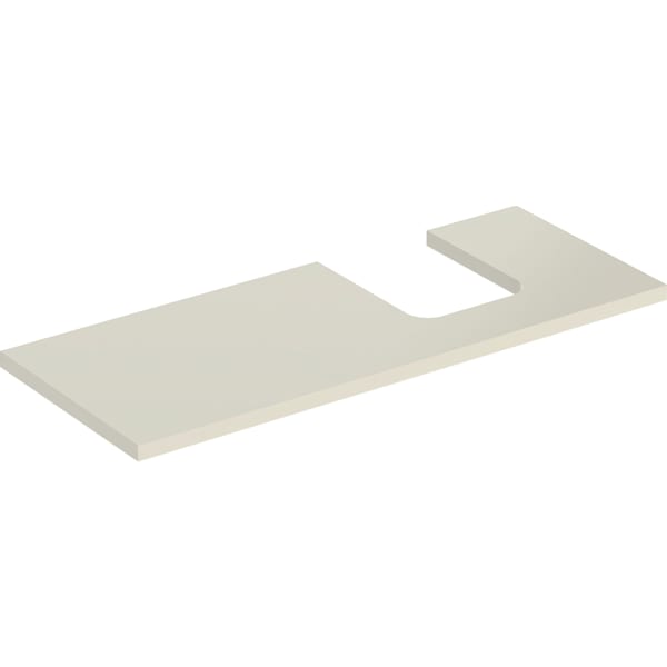 Geberit ONE WT-Pl. Aus re für AWT Schalenform 120x3x47cm, sandgrau hgl.