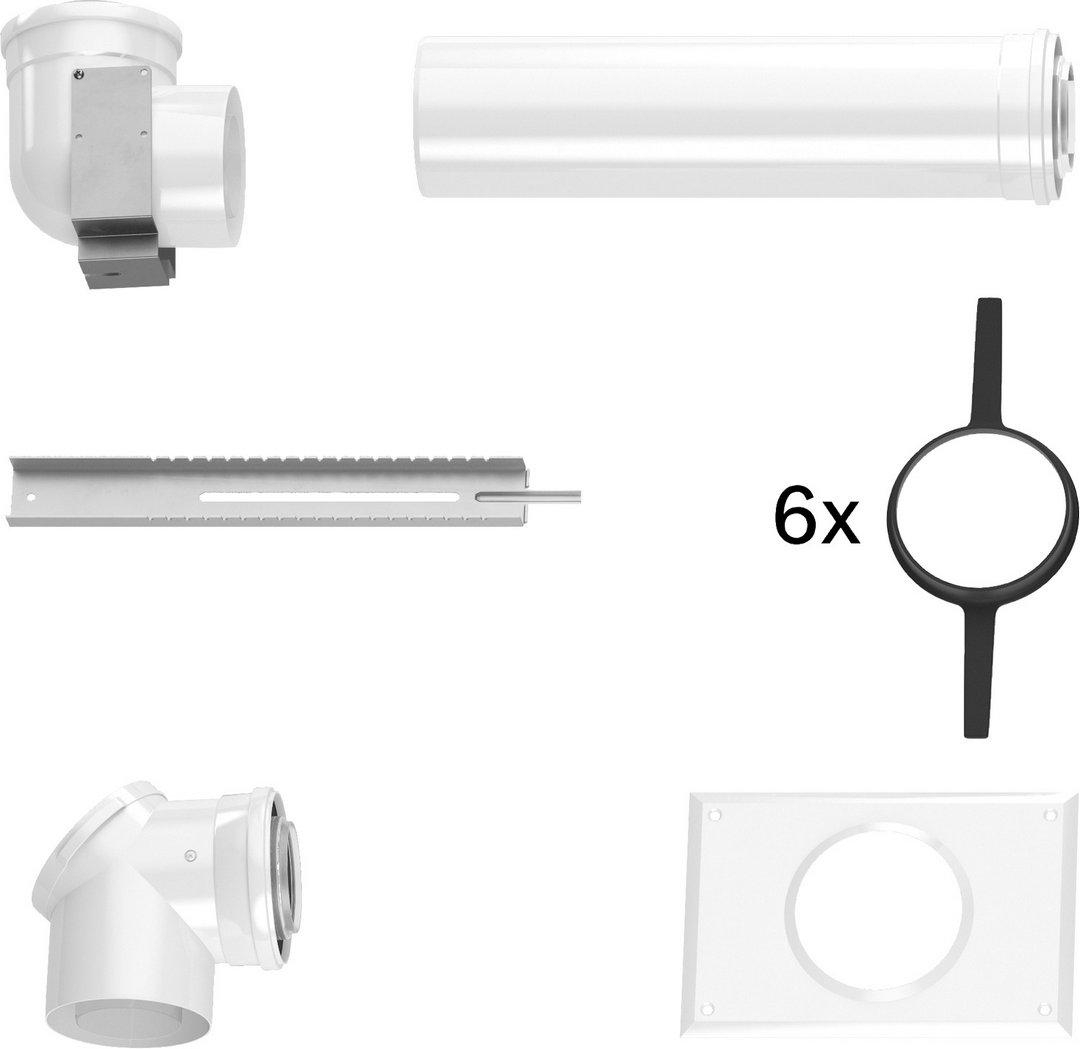 BOSCH Abgaszubehör FC-Set80-C33x (oben) Grundbausatz C33x im Schacht, d:80/125mm BOSCH Abgaszubehör FC-Set80-C33x (oben) Grundbausatz C33x im Schacht, d:80/125mm