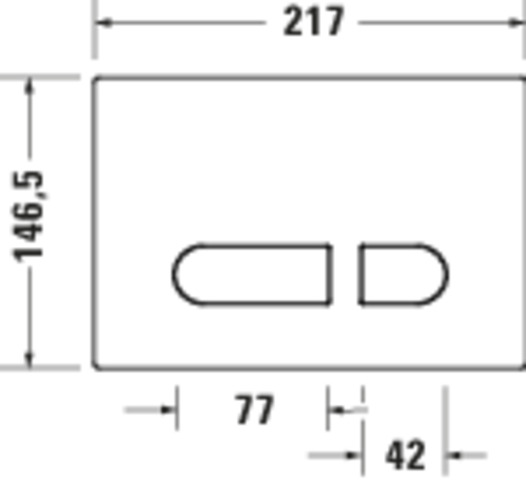 Duravit DuraSystem Betätigungsplatte mech. Edelstahl, für WC A1,Bronze gebürstet