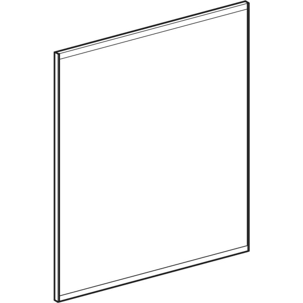 Geberit Option Plus LSP, eckig, direkte Bel. u. ind. Bel., 60x70x3,5cm, alu elox