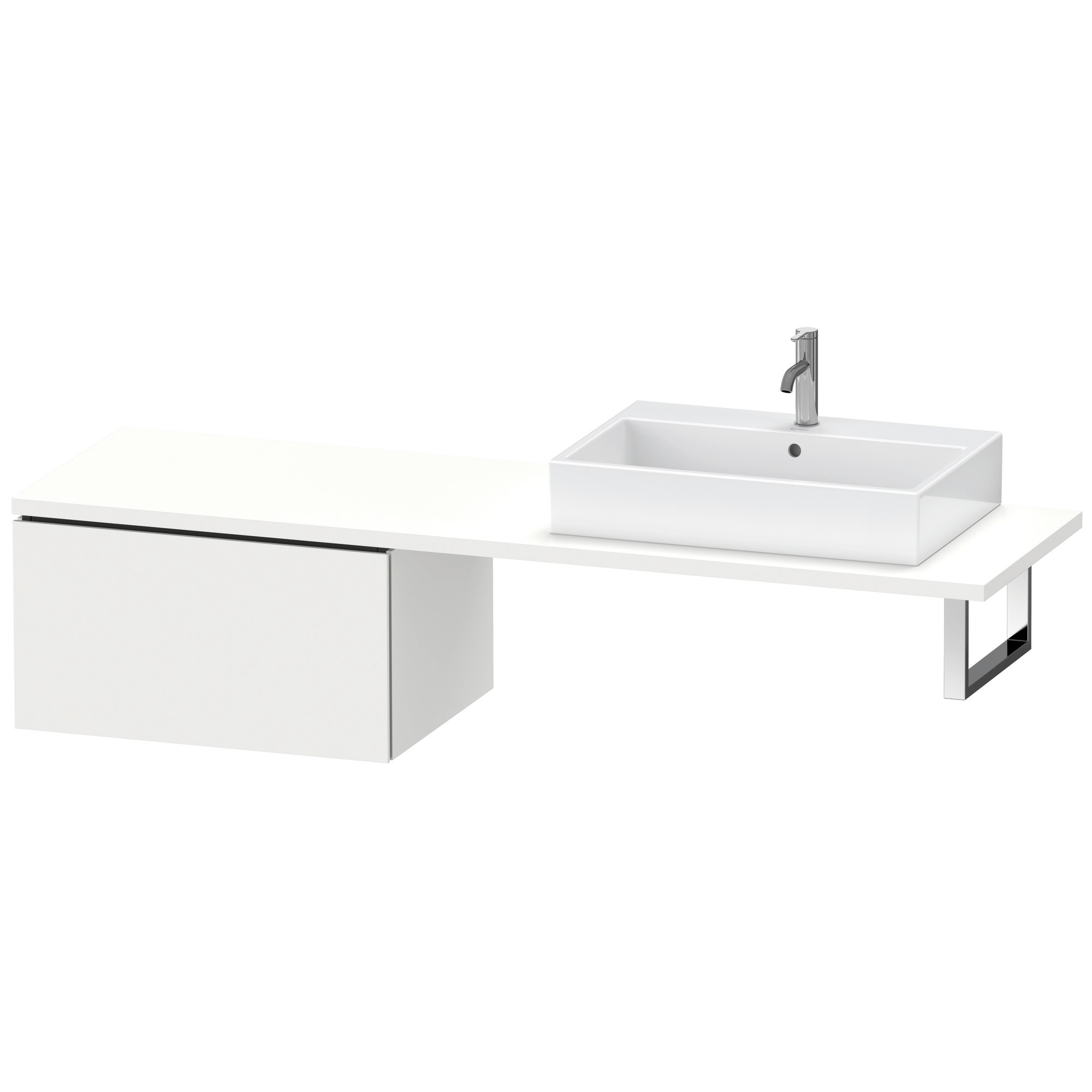 Duravit US f.Kons.Comp. L-Cube400x720x547mm 1 Ausz.weiß matt