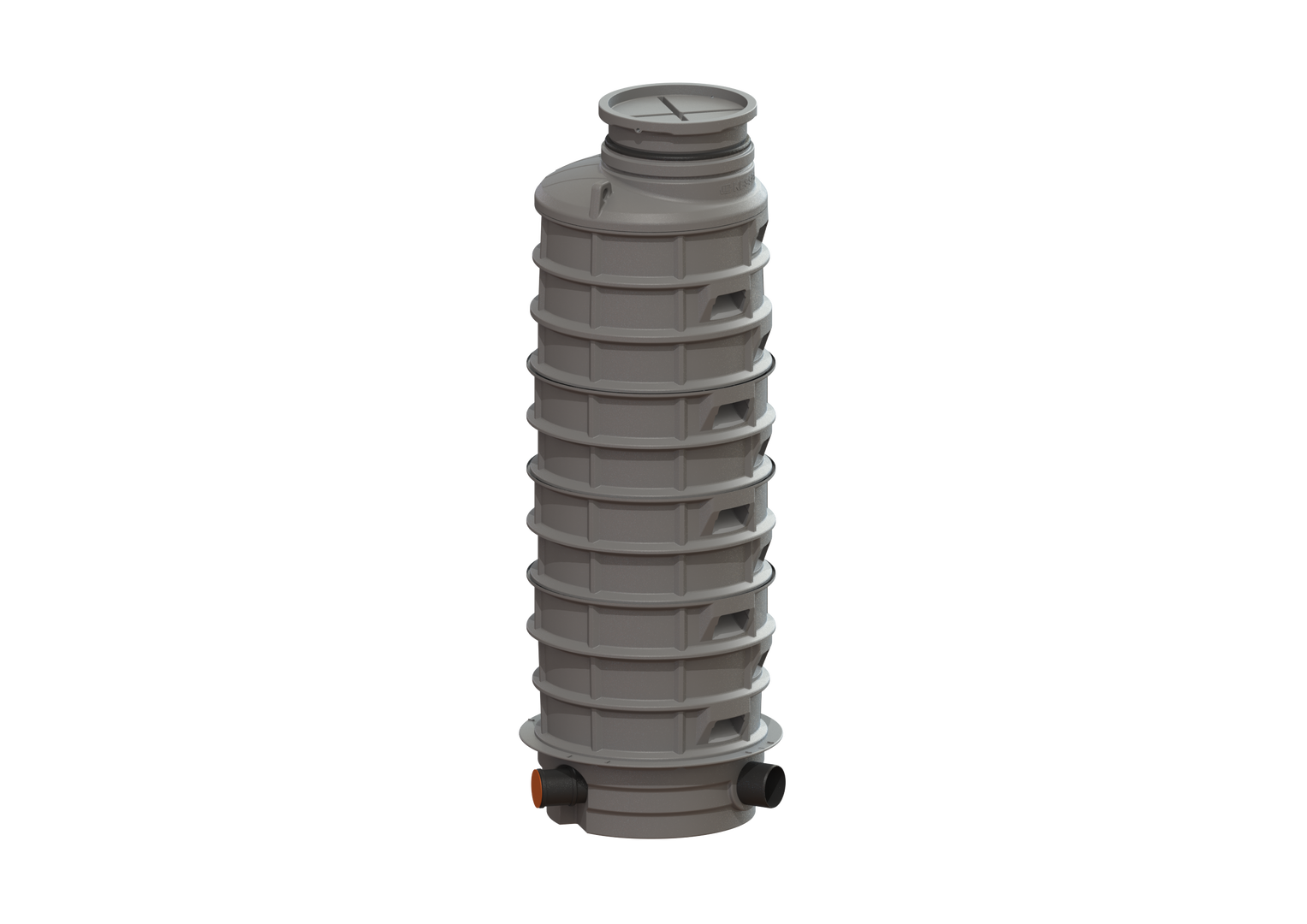 KESSEL-Rückstauschacht LW 1000 Zulauf DN 150, Auslauf DN 200, 3180 mm