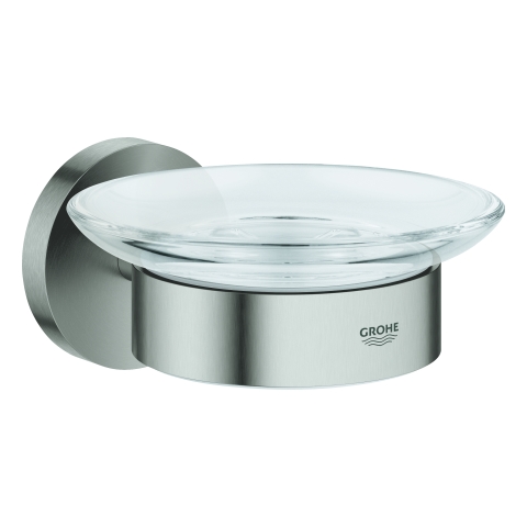GROHE Seifenschale Essentials 40444_1 mit Halter supersteel