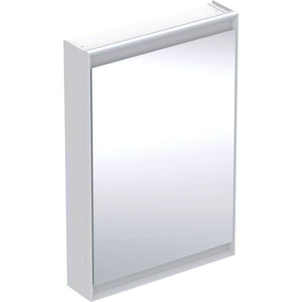 Geberit ONE Spiegelschrank mit ComfortLight 1 Tür re, AP-Mont., 60x90x15cm, weiß