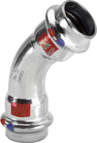 Viega Bogen 45 Grad mit SC Prestabo 1126LF in LABS-frei in 54mm Viega Bogen 45 Grad mit SC Prestabo 1126LF in LABS-frei in 54mm