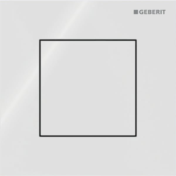 Geberit Typ 40 BetPl., eckig, f. UR-Strg. pneum. Sp., weiß