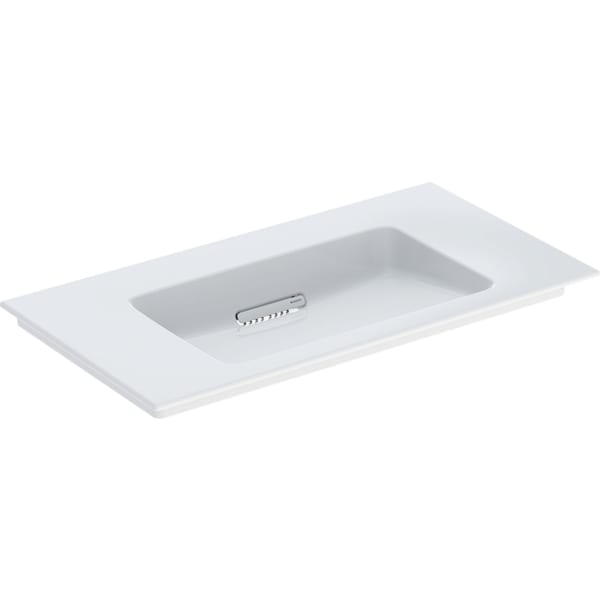 Geberit ONE MWT 90x48cm, CleanDrain o. Hl., o. Ül., weiß, KeraTect/weiß glzd