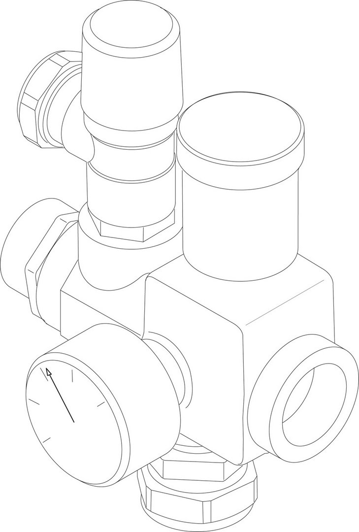BOSCH Ersatzteil TTNR: 8733703258 Sicherheitsgruppe G1"2,5 bar BOSCH Ersatzteil TTNR: 8733703258 Sicherheitsgruppe G1"2,5 bar
