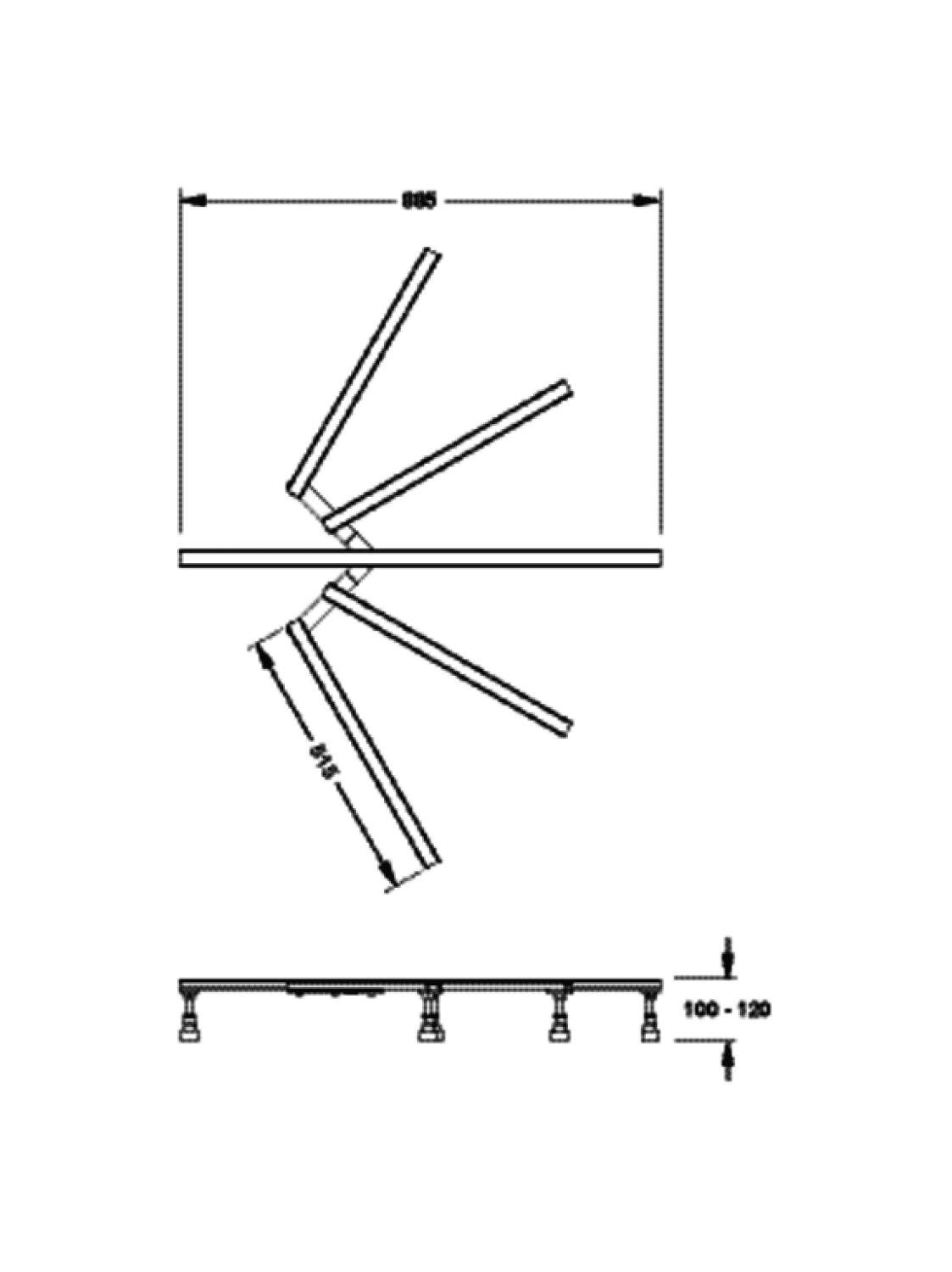 Duschwannenfuß BW-Universal