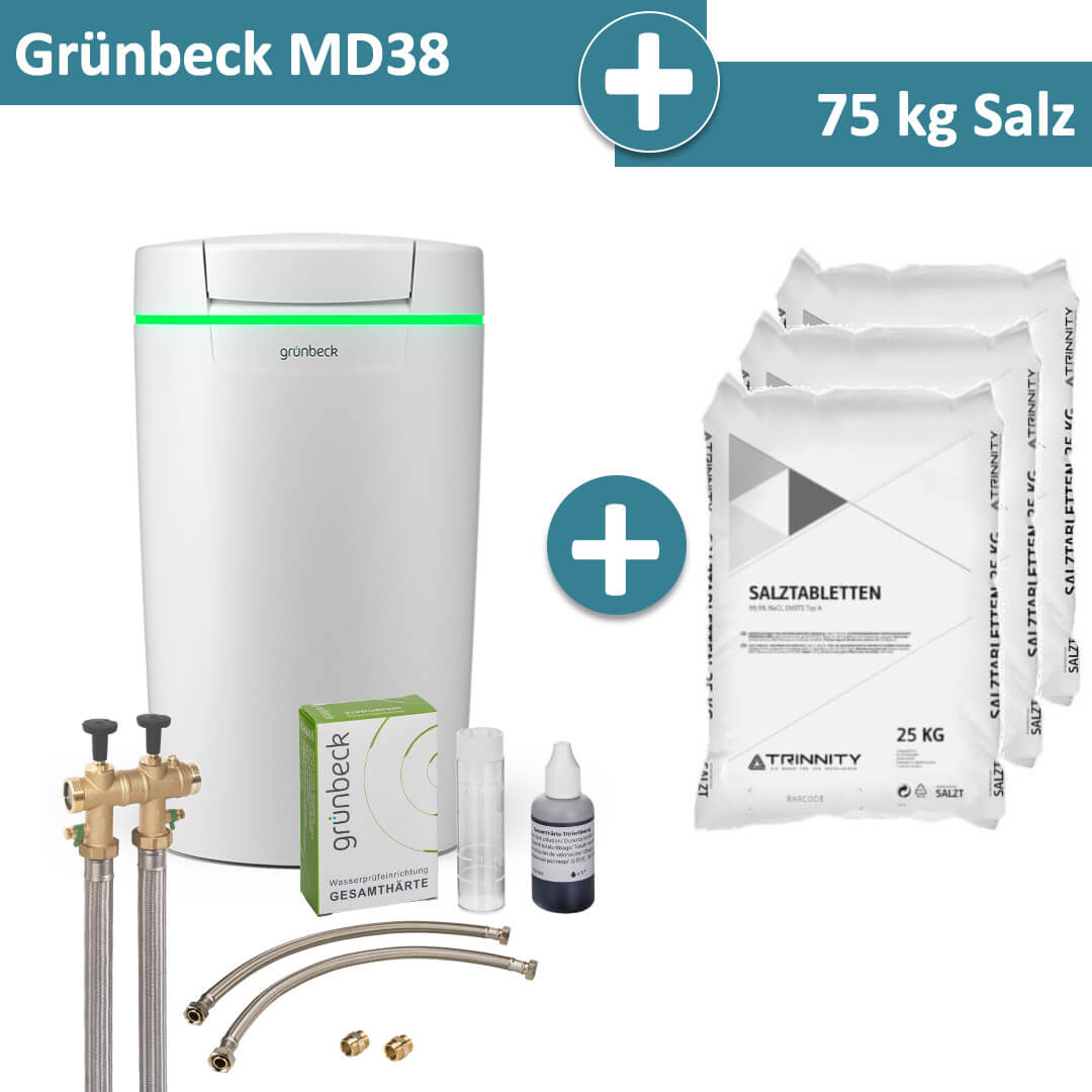Grünbeck Enthärtungsanlage softliQ:MD32 mit 75 kg Salz