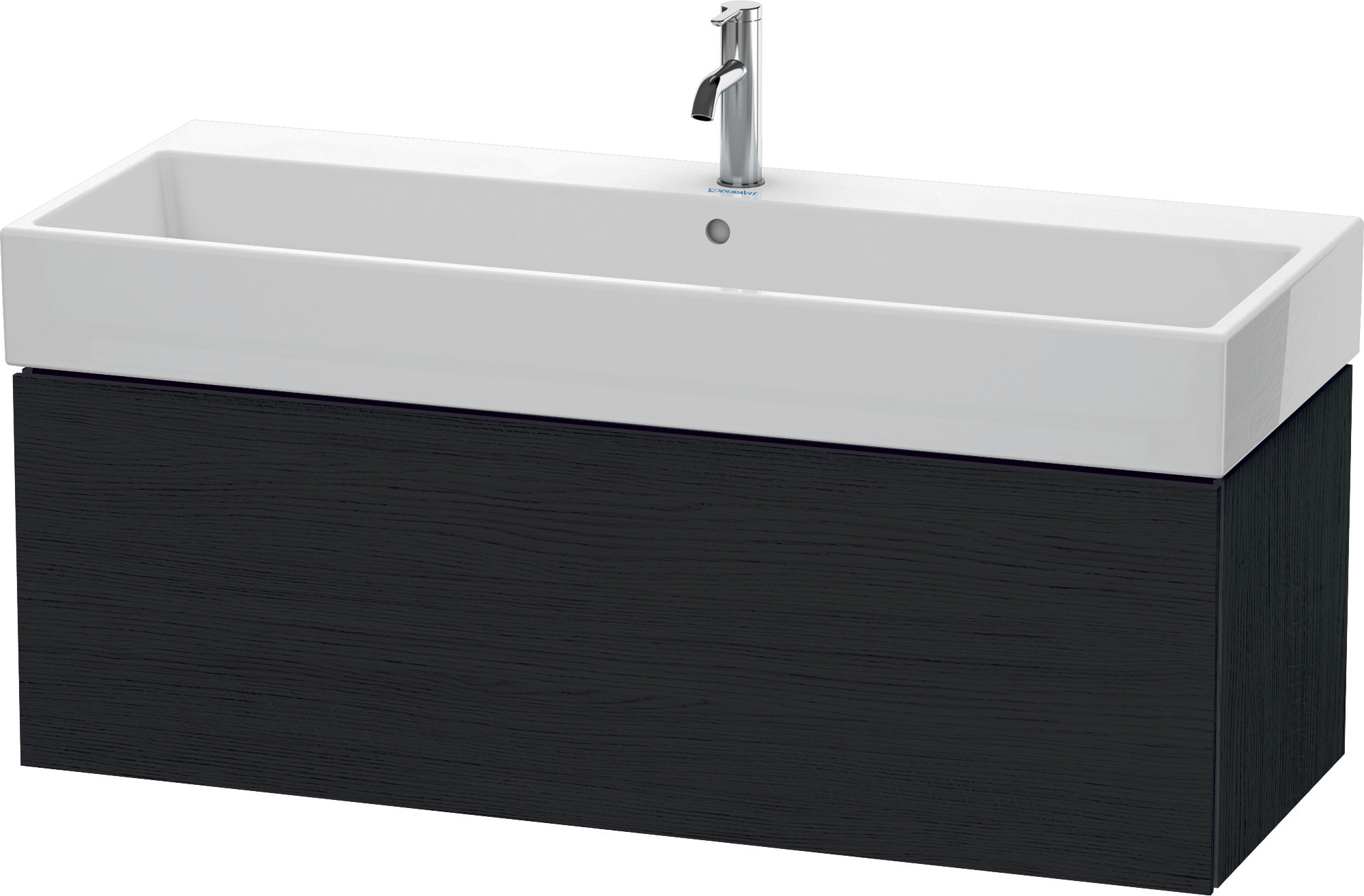 Duravit WTU L-Cube 394x1184x459mm 1 Auszug, Eiche Schwarz