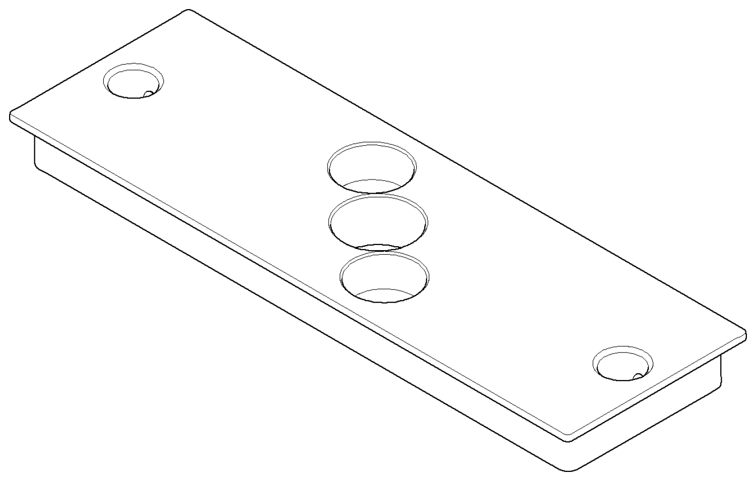 DO Abdeckung ERSATZTEILE 091102291 177 x 57 x 14 mm Schwarz matt