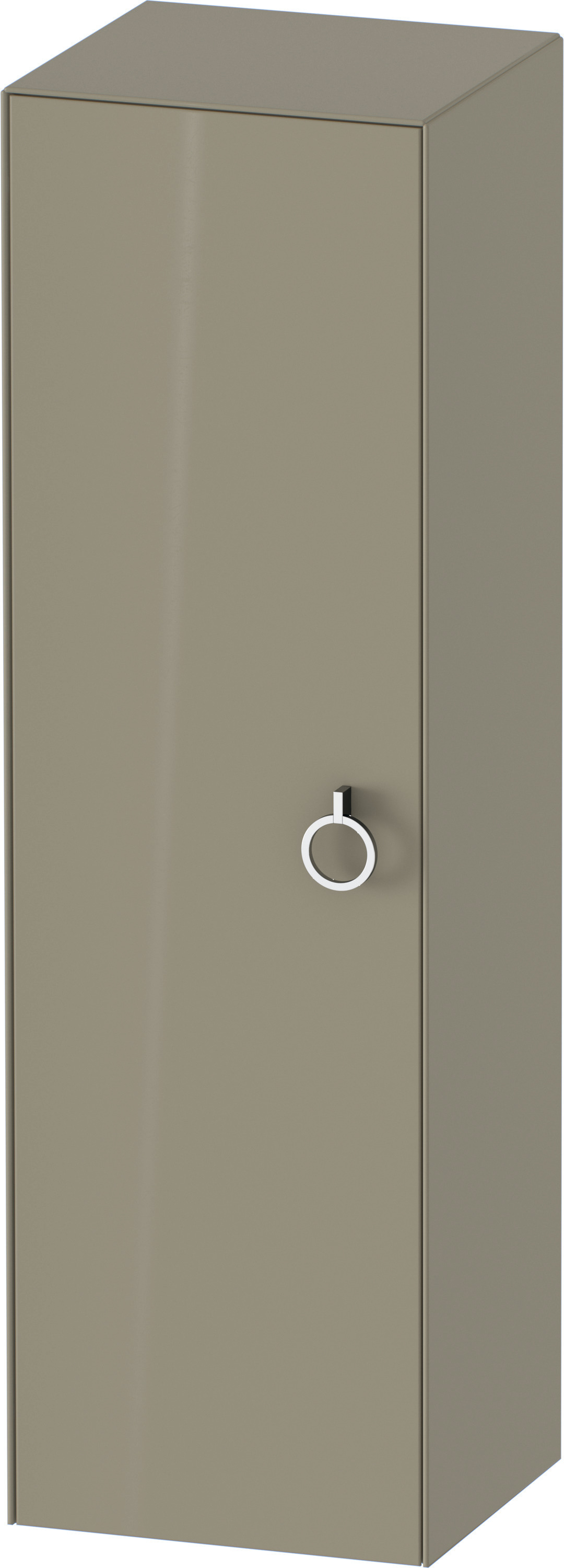 Duravit Halbhochschrank White Tulip,m.Griff TA l.,1320x400x360,Steingrau Hochglanz